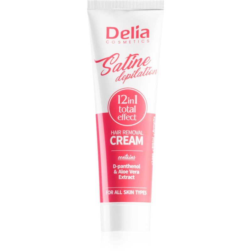 Delia Cosmetics Delia Satine Depilation 12in1 Total Effect Hair Removal Cream 100ml