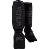 Venum Kontact Scheenbeschermers Zwart op Zwart - XL