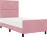 vidaXL Boxspringbed met Hoofdeinde Roze 90 x 190 cm Fluweel