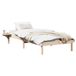 vidaXL Cadre de lit Naturel 100 x 200 cm Bois de pin massif