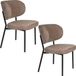 Housecraft Living Sanne Eetkamerstoelen Bruin - Set van 2