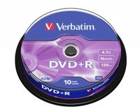 Verbatim 43498 DVD+R Matt Silver Schijven - 10 Stuks / Spindel