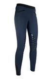HKM Rijlegging Starlight Silicone - blauw/zwart - mt 170/176