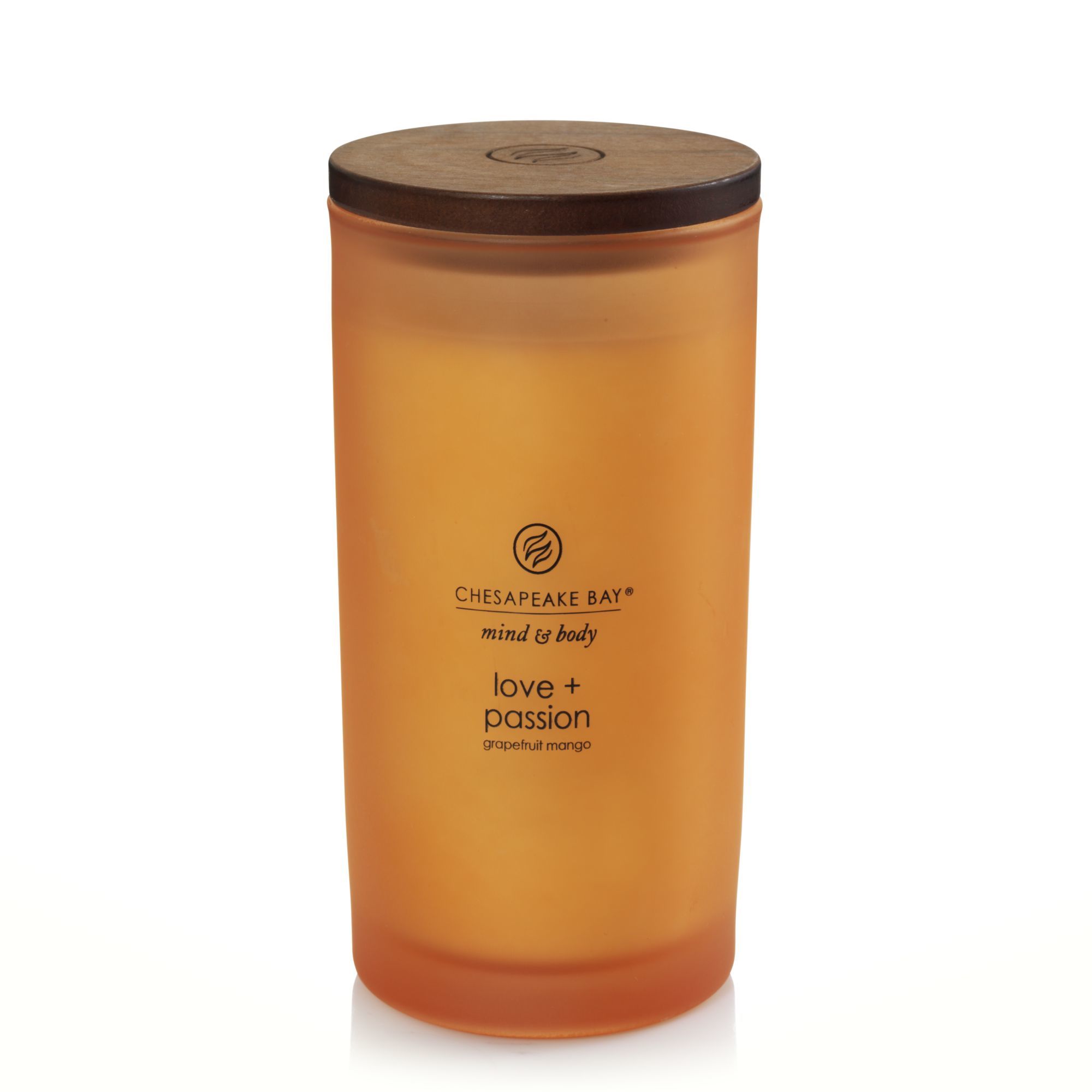 Chesapeake Bay Love & Passion - Grapefruit Mango Cylinder Candle - 70 Hour Burn Time