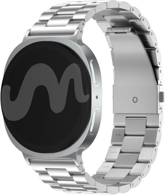 imoshion Stalen bandje - Geschikt voor Samsung Galaxy Watch 9 (40/44mm) / Watch 8 (40/44mm) / Classic (46mm) - Zilver