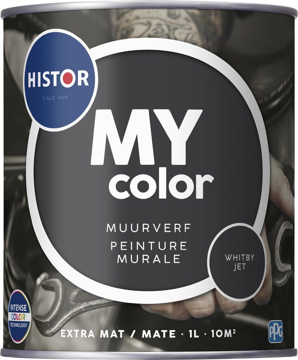 Histor My Color Muurverf Extra Mat - Whitby Jet - 8716242975373