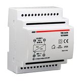 VEMER VE792000 TMS 24/36 Voeding 24 V gestabiliseerd, transformator met DIN-railmontage, uitgangsspanning 24 VDC, vermogen 36 W, wit