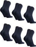 DANISH ENDURANCE Bamboe Sokken - Ademende Antizweet Sokken Zacht - Unisex - 6 Paar - Maat 35-38