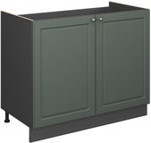 Vicco Wastafelkast Fame-Line, Groen-Goud Landhuis/Antraciet, 100 cm