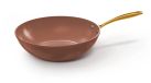 Cook and Pan Cook & Pan Sienna Wokpan Ø 30 cm PFAS vrij - Oud Roze met Gouden Handgrepen