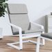 Fauteuil de relaxation Maison Exclusive, gris clair, rembourré