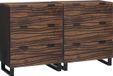 vidaXL Buffet en bois de noyer 120 x 33 x 75 cm