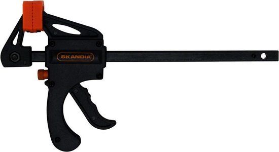 Skandia Mini Snellijmklem 100mm Kunststof Zwart