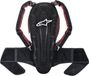 Alpinestars Nucleon KR-2 Black Smoke Red Back Protector - Maat L