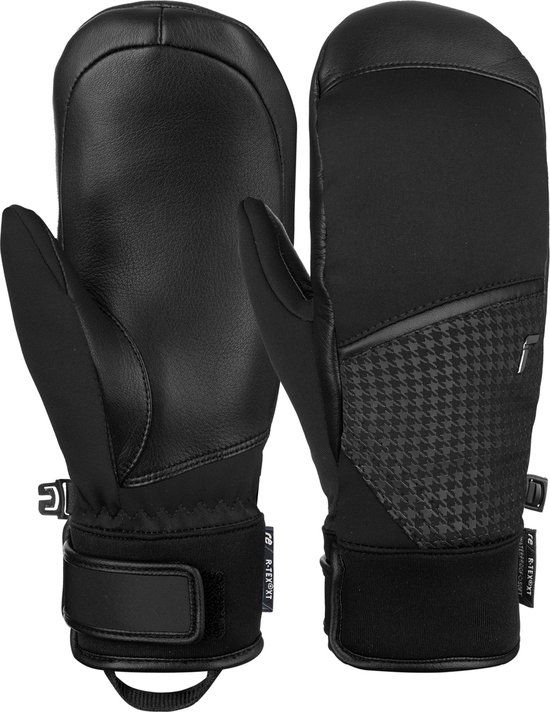 Reusch Mara R-TEX XT Mitten Ski Mittens Women's Black/Grey - Size 7