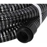 Tuyau d'aspiration avec raccords en laiton noir 1,1" 25 m PVC