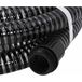 Tuyau d'aspiration avec raccords en laiton noir 1,1" 25 m PVC