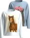 NAME IT - NKFVOTEA 2P LS NREG TOP - Mädchen - Langarmshirts - Größe 110 - Baumwolle - Weiß