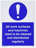 Alle werkoppervlakken en machines