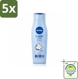 NIVEA Classic Care Shampoo - 250 ml - Grote verpakking - 5 stuks