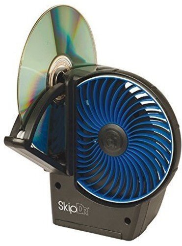 SkipDr Digital Innovations 4070300 CD & DVD Disc Repair Motorized (Black/Blue)