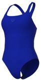 Arena Dames zwempak uit 1 stuk Solid Control Pro neon blauw maat 44