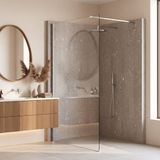 REA Flexi 120 - Walk-In Douchewand - Chroom - 120x0,8x195cm