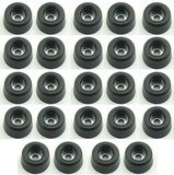 Adam Hall Hardware 4903 M24 AH - set van 24 rubberen voetjes 20 x 9 mm zwart in zak