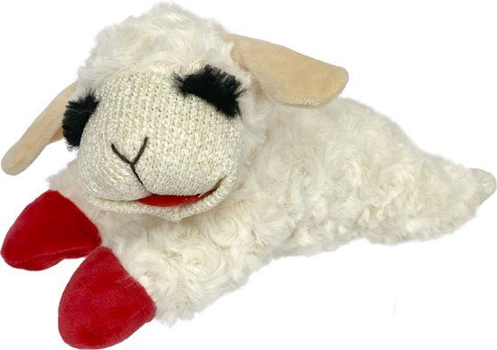 Multipet Happy Pet Lambchop Schaap Pluche Hond Speelgoed 27x13x13 cm