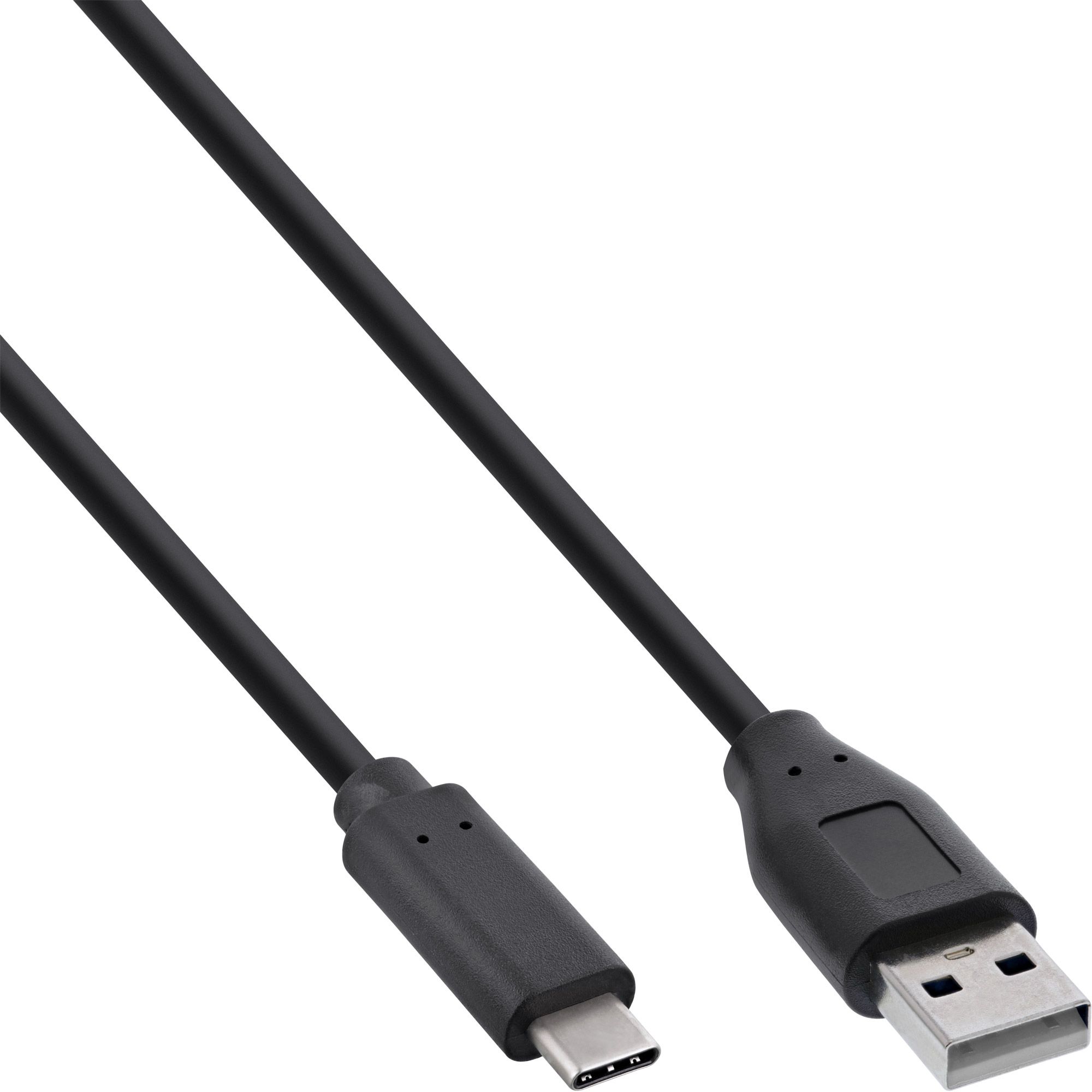 InLine 35731 USB 2.0 kabel USB C naar USB A 1m Zwart