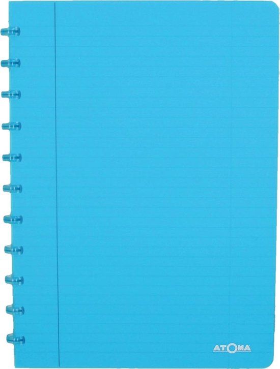 Atoma Trendy gelinieerd schrift A4 turkoois 72 vel
