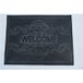 Tapis d'entrée extérieur en caoutchouc Welcome 33x53cm