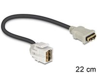 DeLOCK HDMI - HDMI, 0.22m, zwart