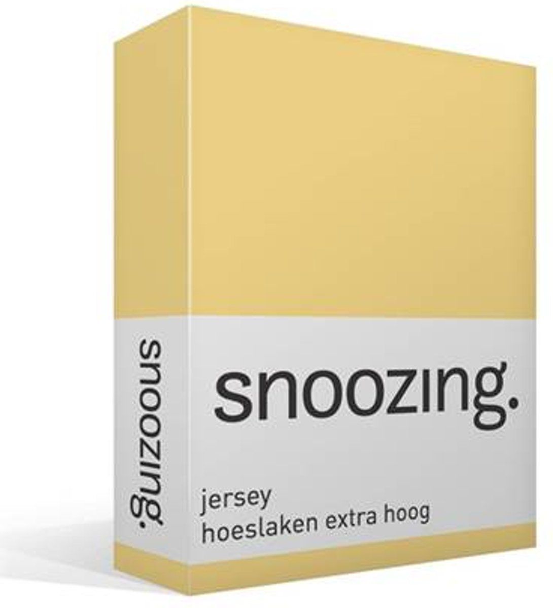 Snoozing Jersey - Hoeslaken Extra Hoog - 160x210/220 cm - Geel