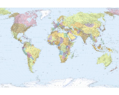 KOMAR Vlies-fotobehang World Map XXL4-039 368x248 cm