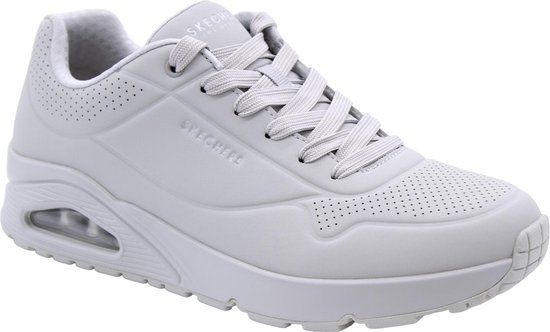 Skechers Uno Stand On Air heren Trainers Laag-top, Stone Grey Durabuck Mesh, 43 EU