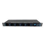 Infitronic INSV1013A 19 inch 1HE 13-voudige stekkerdoos stroomverdeler netwerkkast stekkerdoos afzonderlijk schakelbaar met overspanningsbeveiliging