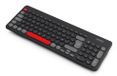 Urban Factory OWC24UF Toetsenbord Universeel RF Draadloos AZERTY Frans Zwart, Grijs, Rood