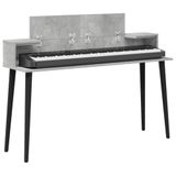 vidaXL studiobureau Betongrijs 110 x 36 x 19,5 cm Bewerkt hout
