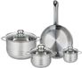 Elo Profi Brillant Set de 1 poêle 28 cm et 3 casseroles 12, 16 et 24 cm