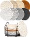 Allesto Sous-verres en liège - Set de 8 avec support - Sous-verres tissés - Fabriqué à la main - Épaississement - Très hygroscopique - Rond - Naturel et écologique - Style minimaliste