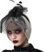 Atosa Halloween/horror verkleed diadeem/tiara/sluier - zombie/heks/lady - kunststof - dames/meisjes
