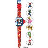 Top1Toys Super Mario Kinder LCD horloge met projector
