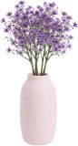 Bellatio Design Kunstbloemen Gipskruid Viette - 5x - 45 cm - paars
