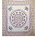 Ancient Wisdom Wandkleed Olifantenmandala Turquoise/Blauw Katoen