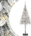 vidaXL Kerstboom met 300 LED, Standaard, Wit, 180 cm, PE en Staal