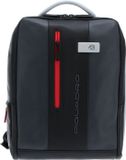 Piquadro Urban Rugzak met laptopvak - Leer - Grigio / Nero