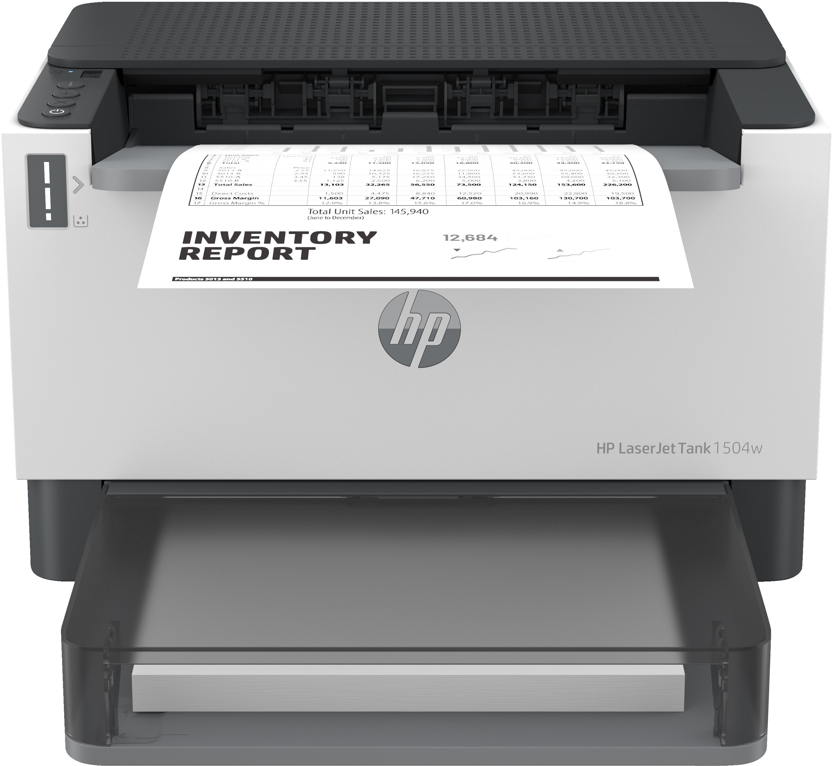HP LaserJet Tank 1504w - Zwart-wit Laserprinter - Draadloos - Duplex - A4
