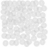 Merkloos Dailygoods - 100 Transparante Knopen - Dubbele Gaten voor Naaien en DIY Decoratie