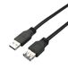 APM 570354, USB-A/USB-A, USB 3.0, 5 Gbit/s, mannelijk/vrouwelijk, zwart, 1,8 m